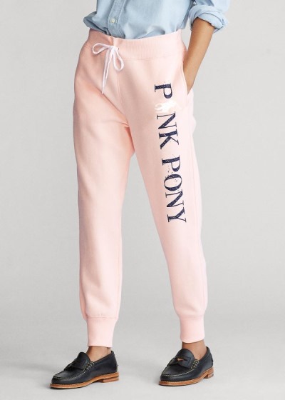 Dámské Tepláky Ralph Lauren Pink Pony Fleece - 63754-YUNG